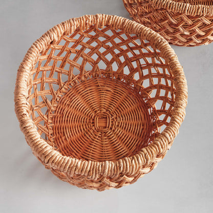 Oval woven banana leaf baskets (set of 2) - stylish home accent (Image3).