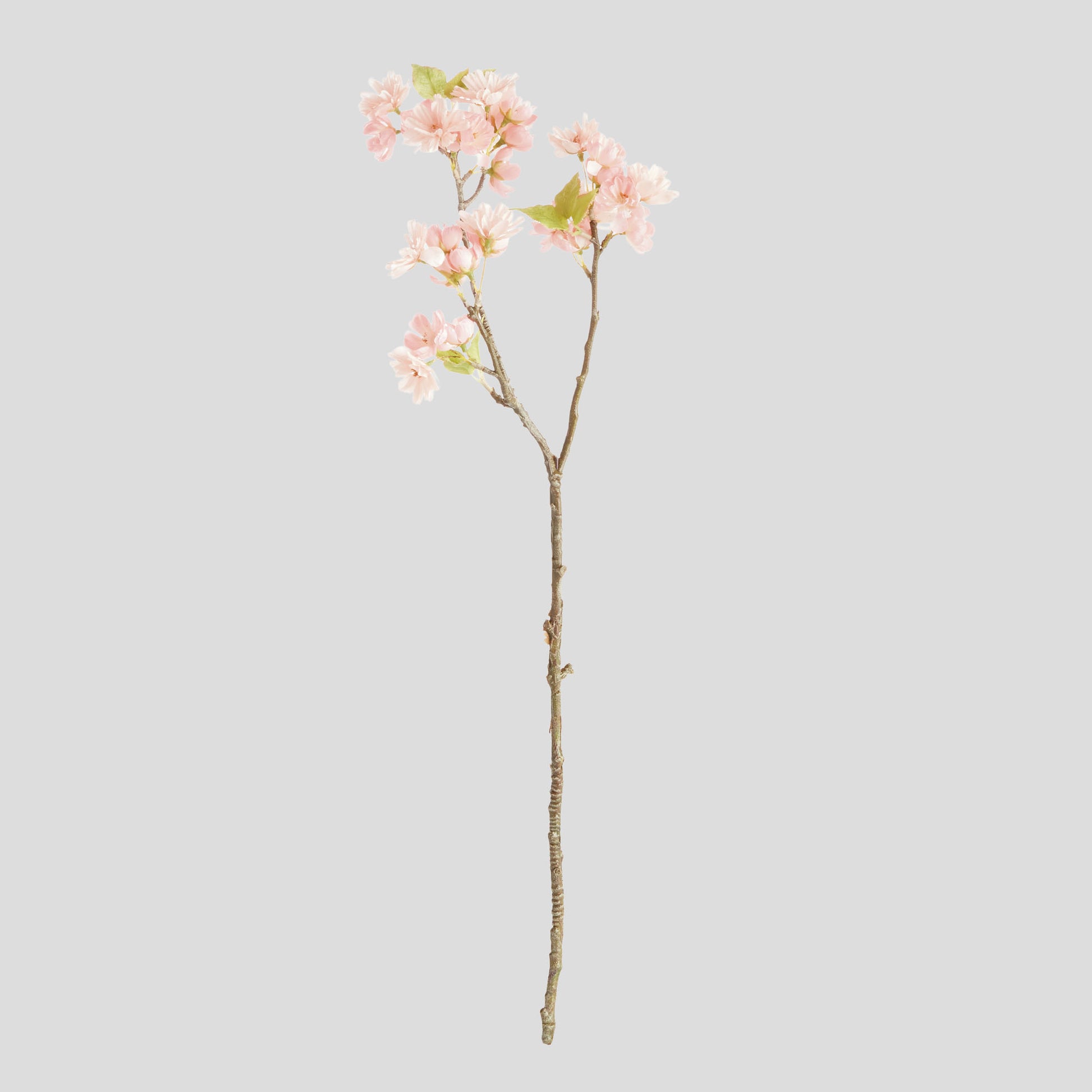 Pink faux cherry blossom stems (set of 6) - stylish home accent (Image1).