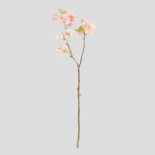 Pink faux cherry blossom stems (set of 6) - stylish home accent (Image1).