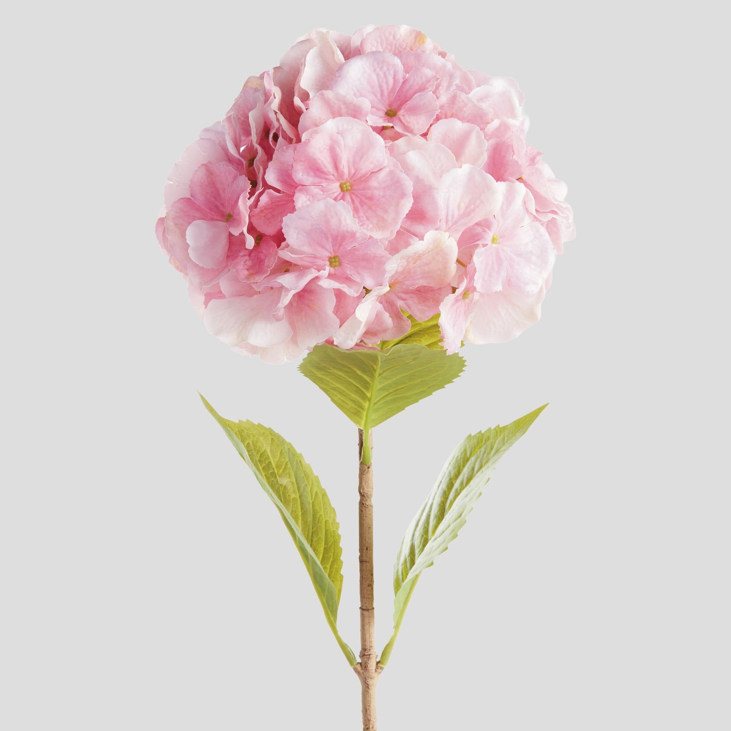 Pink faux hydrangea stems (set of 4) - stylish home accent (Image3).