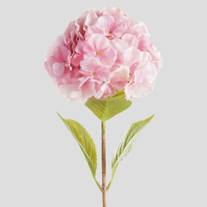 Pink faux hydrangea stems (set of 4) - stylish home accent (Image3).