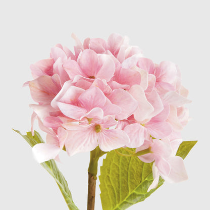 Pink faux hydrangea stems (set of 6) - stylish home accent (Image2).