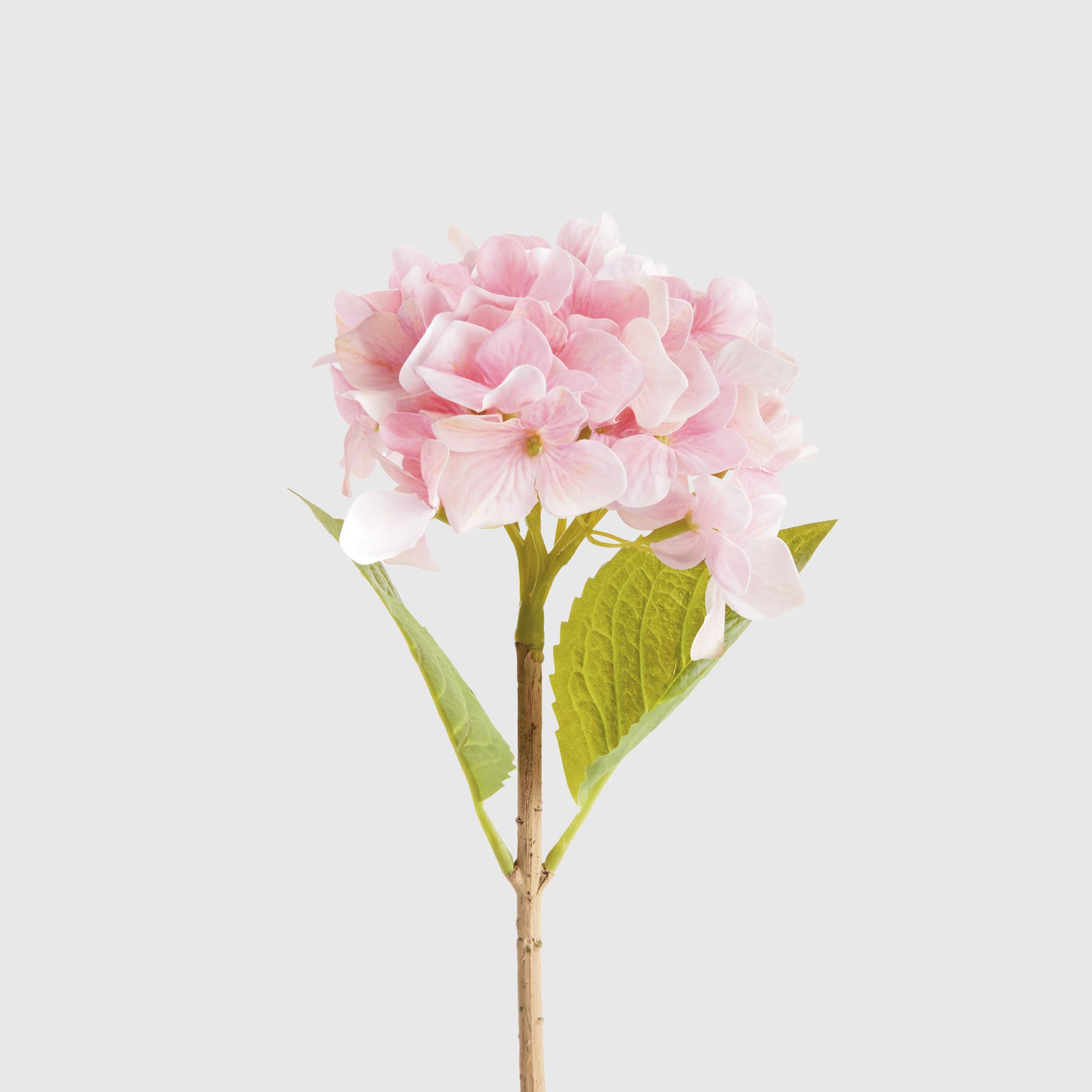Pink faux hydrangea stems (set of 6) - stylish home accent (Image3).