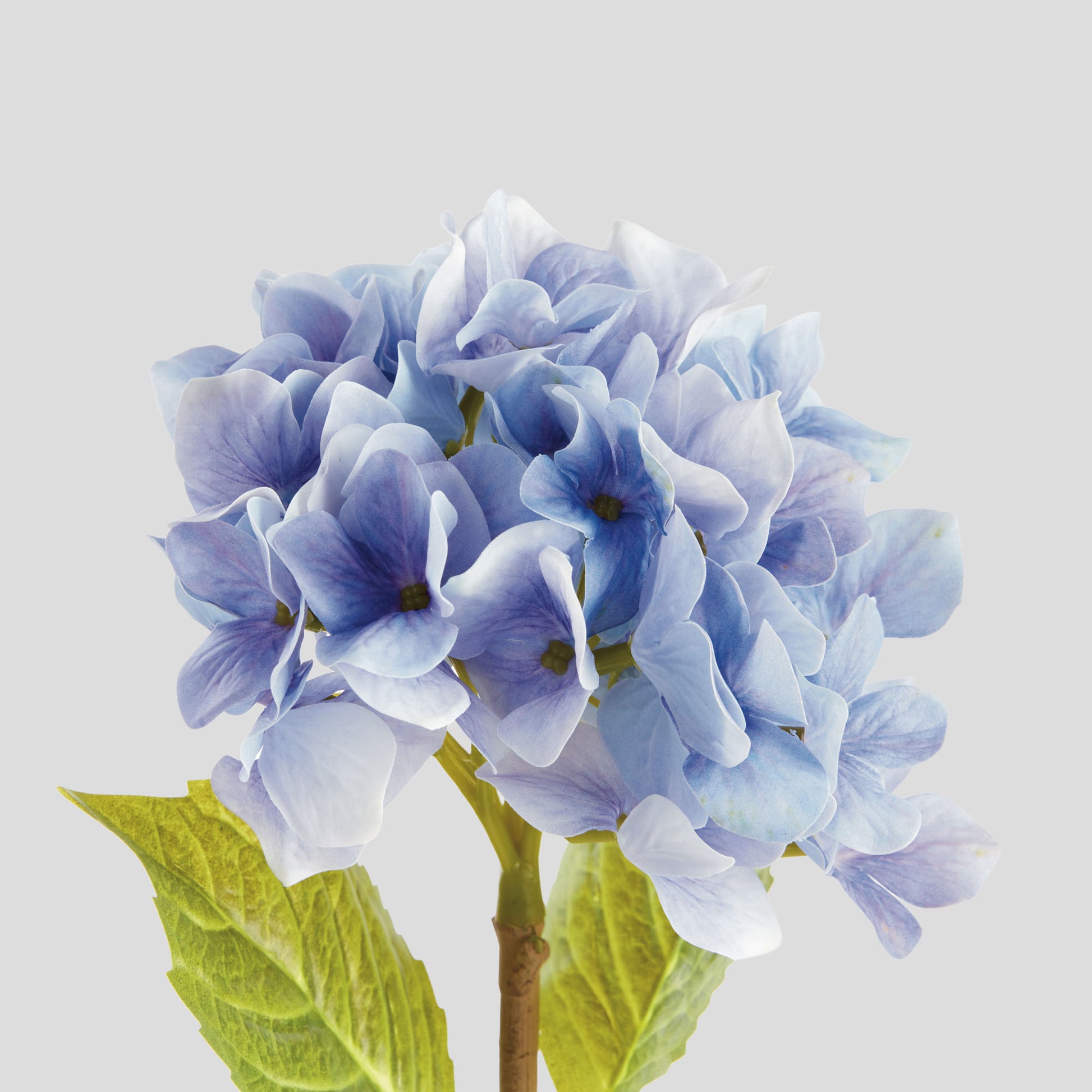 Purple faux hydrangea stems (set of 6) - stylish home accent (Image3).