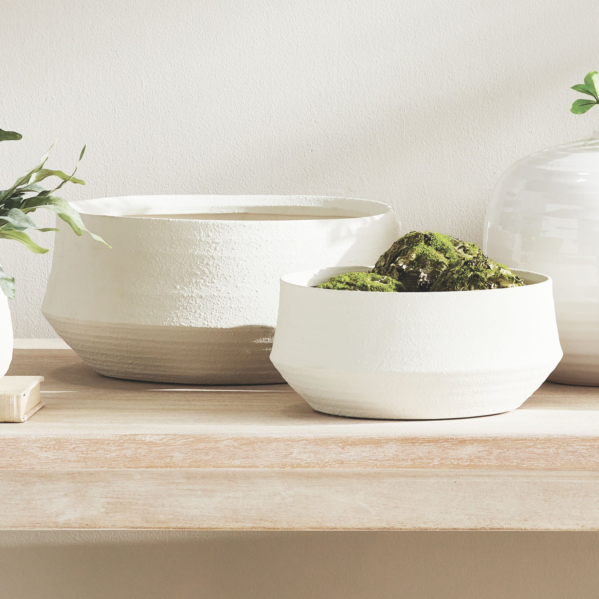 Putty terracotta decorative bowls (set of 2) - stylish home accent (Image4).