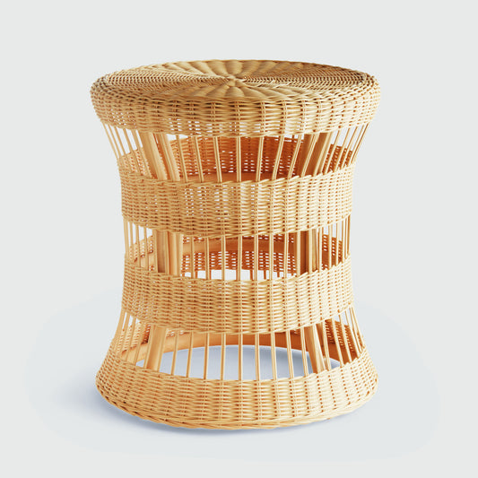 Rattan side table - stylish home accent (Image1).