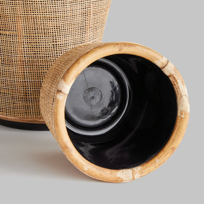 Round rattan planters (set of 2) - stylish home accent (Image3).