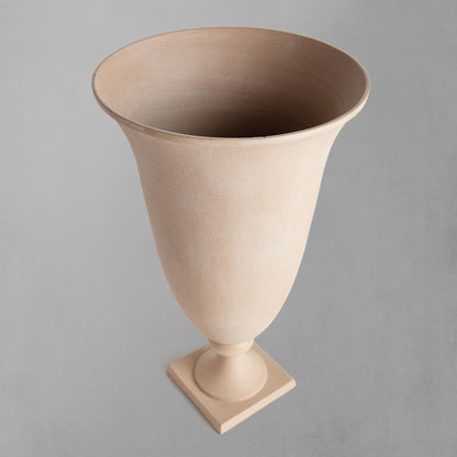 Sandstone footed vase - stylish home accent (Image4).