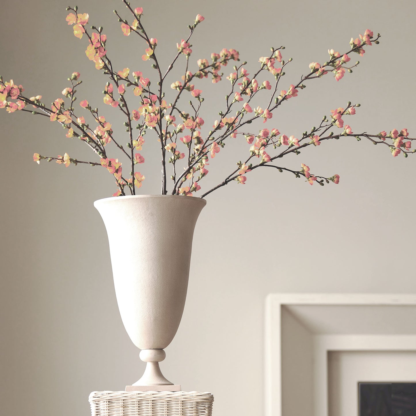 Sandstone footed vase - stylish home accent (Image5).