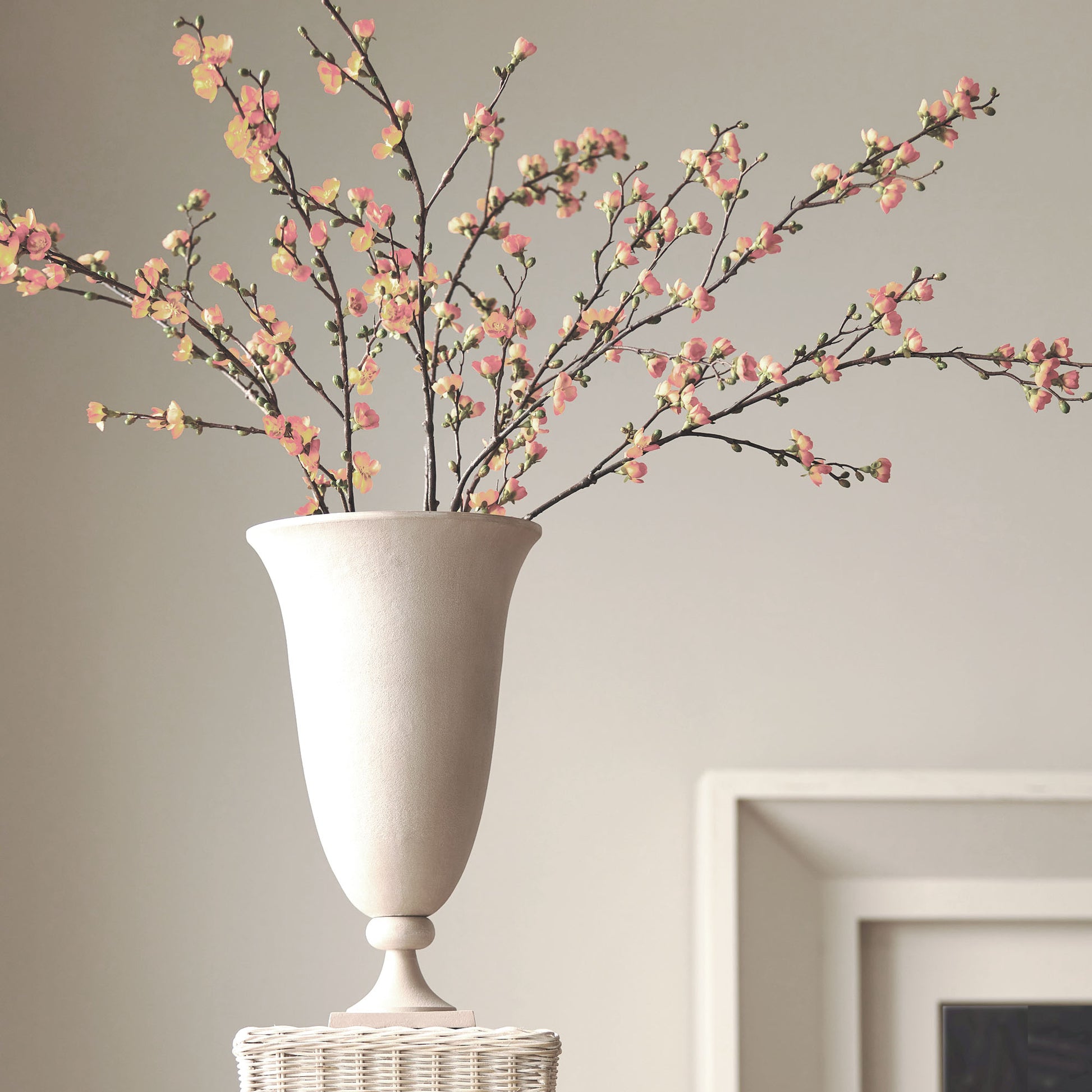 Sandstone footed vase - stylish home accent (Image5).