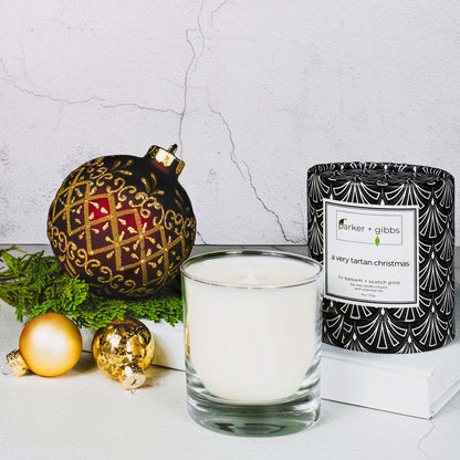 scented soy holiday candle | a very tartan christmas