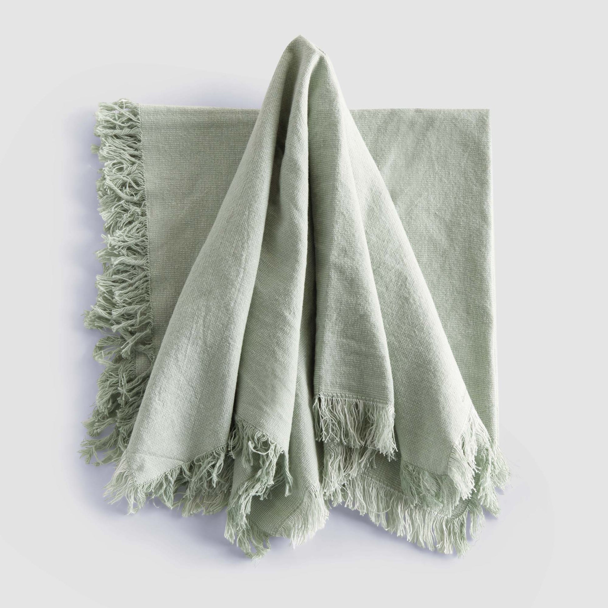 Seafoam cotton dinner napkins (set of 4) - stylish home accent (Image1).