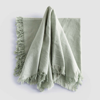 Seafoam cotton dinner napkins (set of 4) - stylish home accent (Image1).