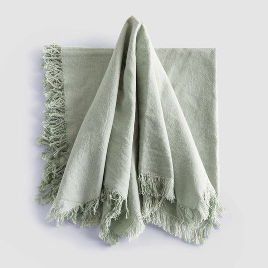 Seafoam cotton dinner napkins (set of 4) - stylish home accent (Image1).