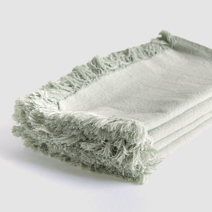 Seafoam cotton dinner napkins (set of 4) - stylish home accent (Image2).