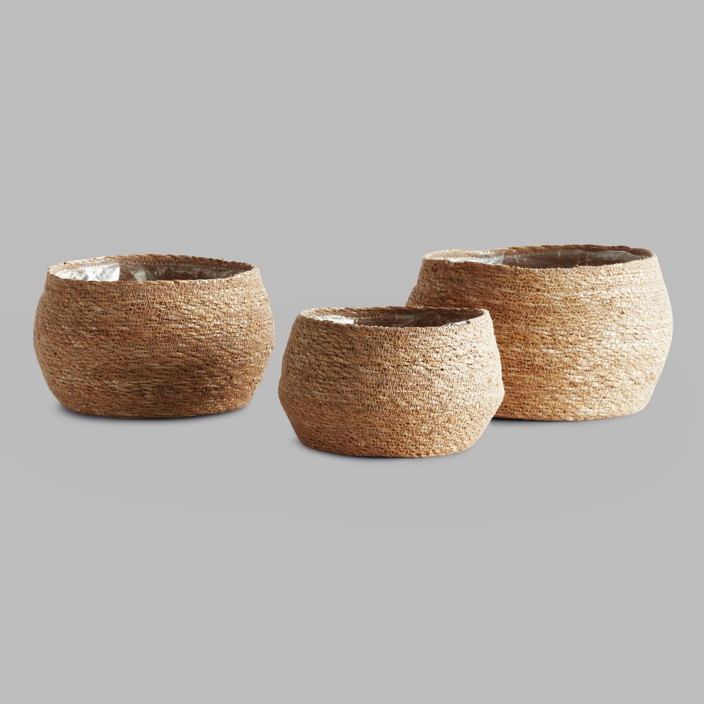Seagrass round tapered baskets (set of 3) - stylish home accent (Image3).