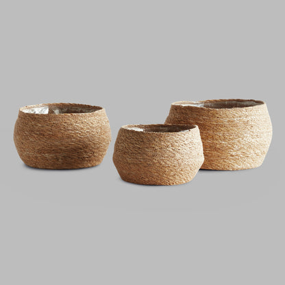 Seagrass round tapered baskets (set of 3) - stylish home accent (Image3).