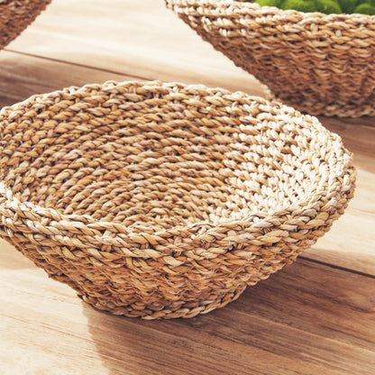 Seagrass shallow tapered baskets (set of 3) - stylish home accent (Image4).