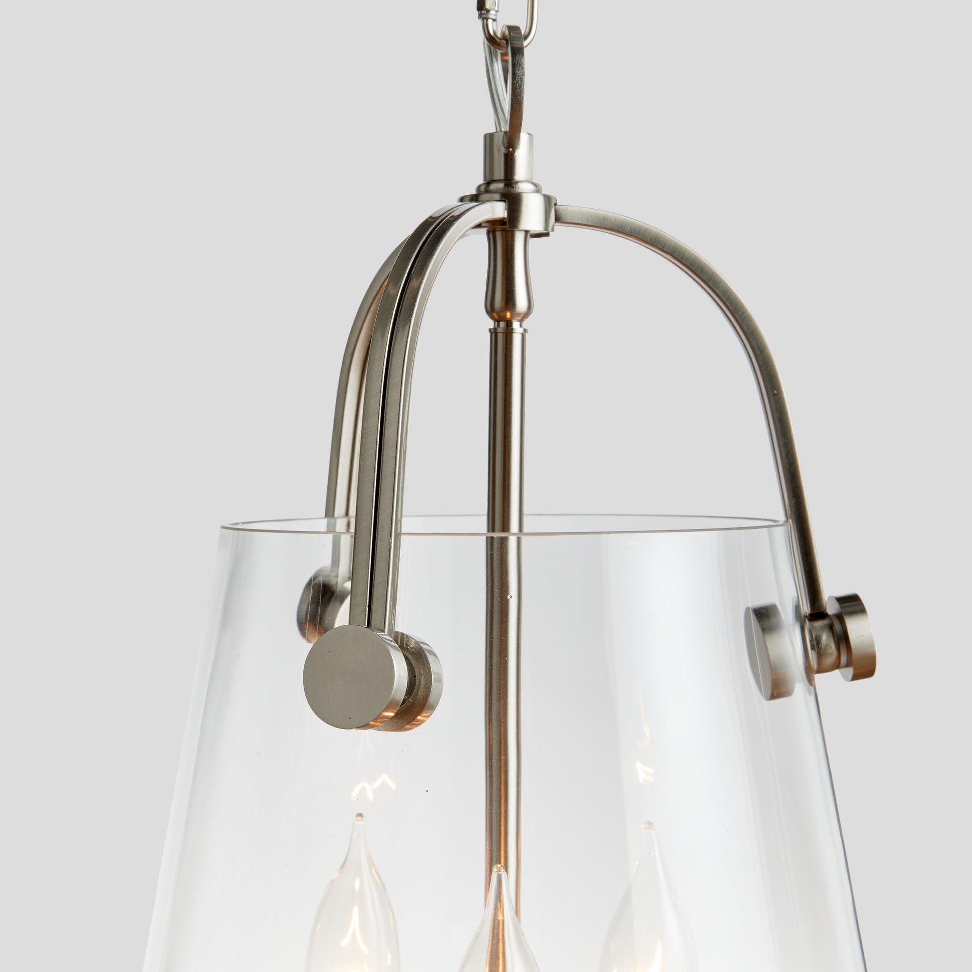 Silver glass small pendant 11 inch - stylish home accent (Image4).