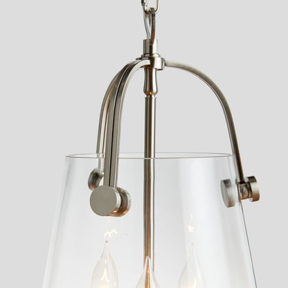 Silver glass small pendant 11 inch - stylish home accent (Image4).