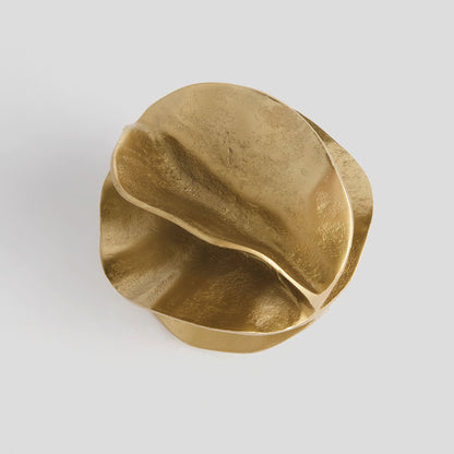 Small gold cast aluminum sculpture - stylish home accent (Image2).