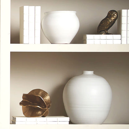 Small gold cast aluminum sculpture - stylish home accent (Image3).