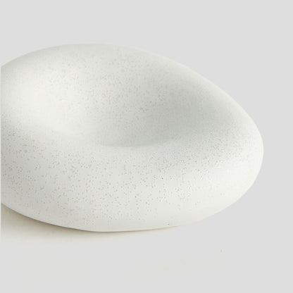 Small white stoneware tray - stylish home accent (Image3).
