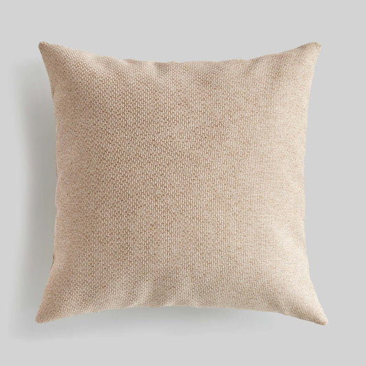 Tan jacquard 24 inch pillow - stylish home accent (Image1).