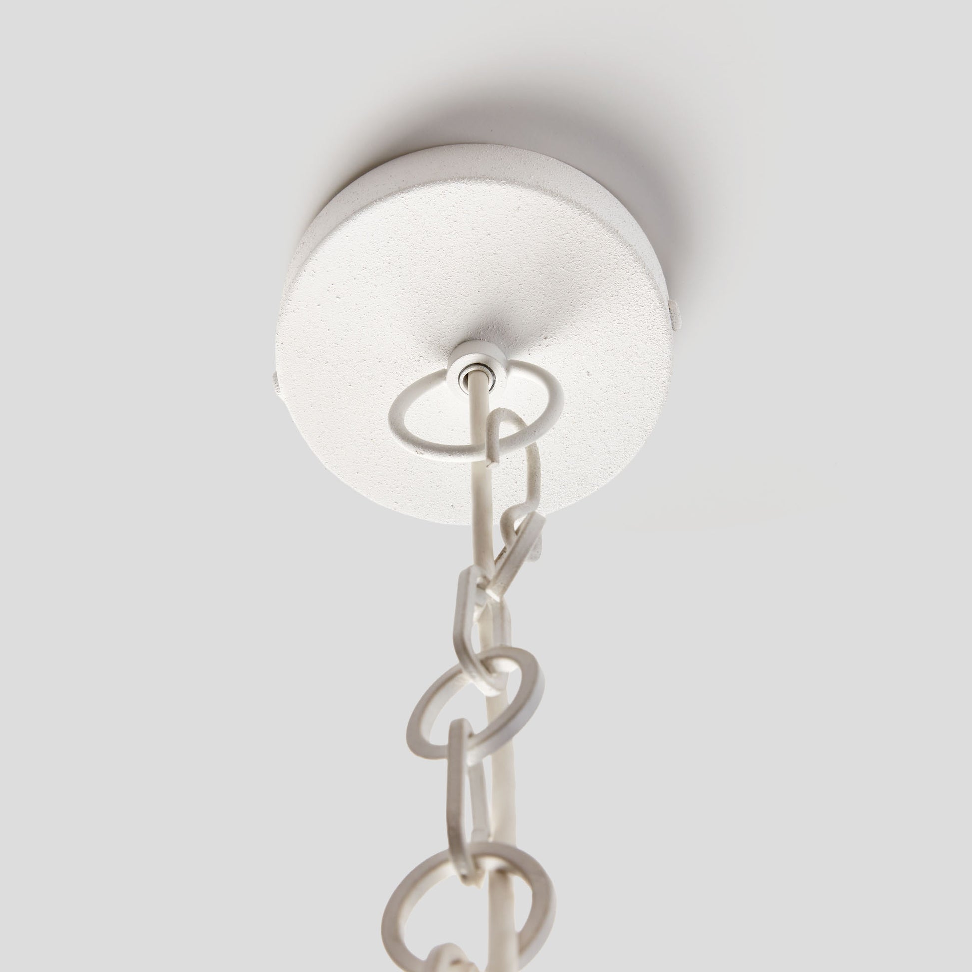 Textured white dome small pendant 14 inch - stylish home accent (Image2).