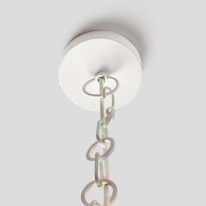Textured white dome small pendant 14 inch - stylish home accent (Image2).