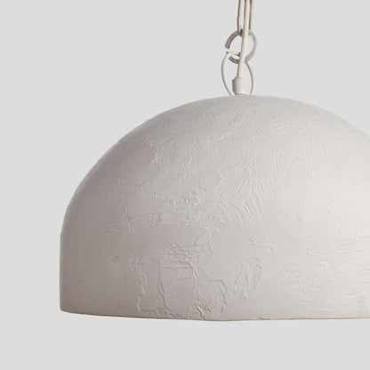 Textured white dome small pendant 14 inch - stylish home accent (Image4).