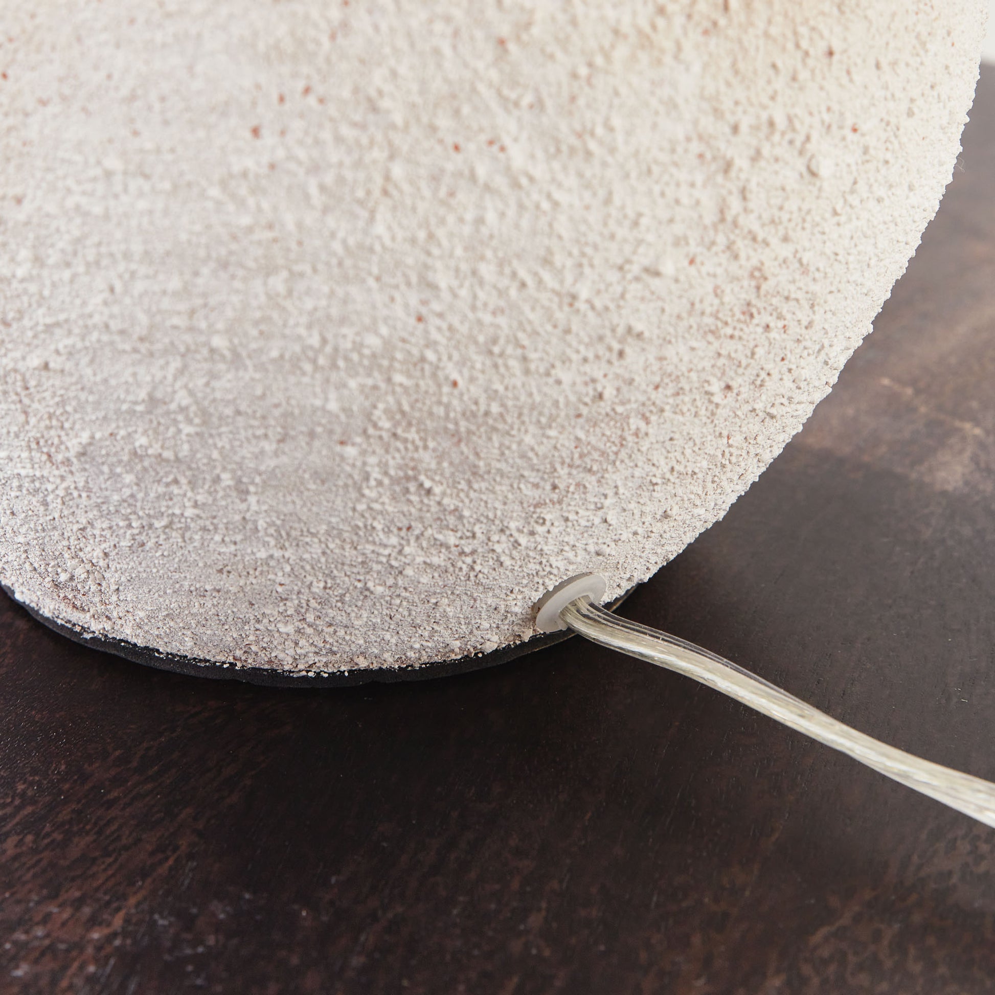 Textured white table lamp - stylish home accent (Image6).