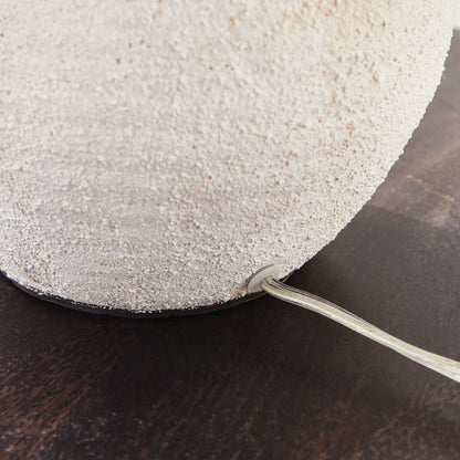 Textured white table lamp - stylish home accent (Image6).