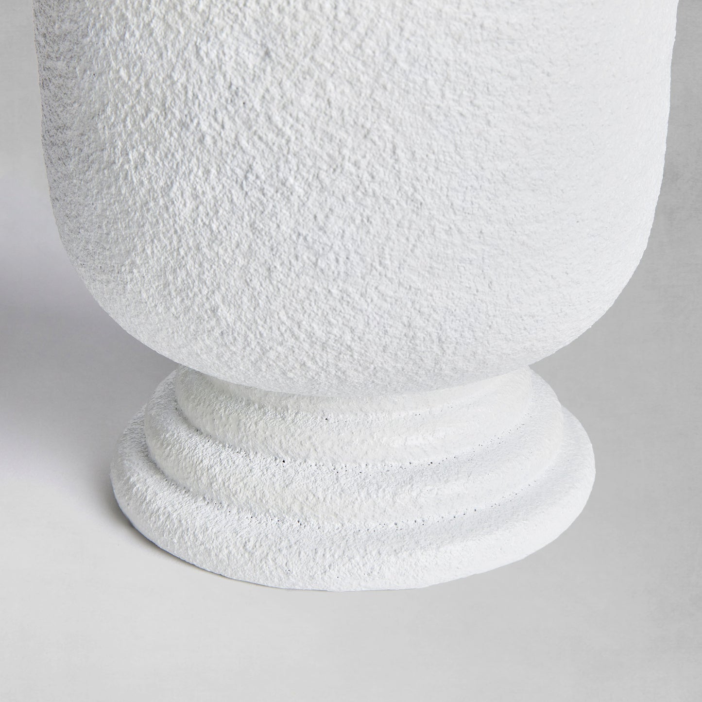 White concrete footed large urn - stylish home accent (Image2).