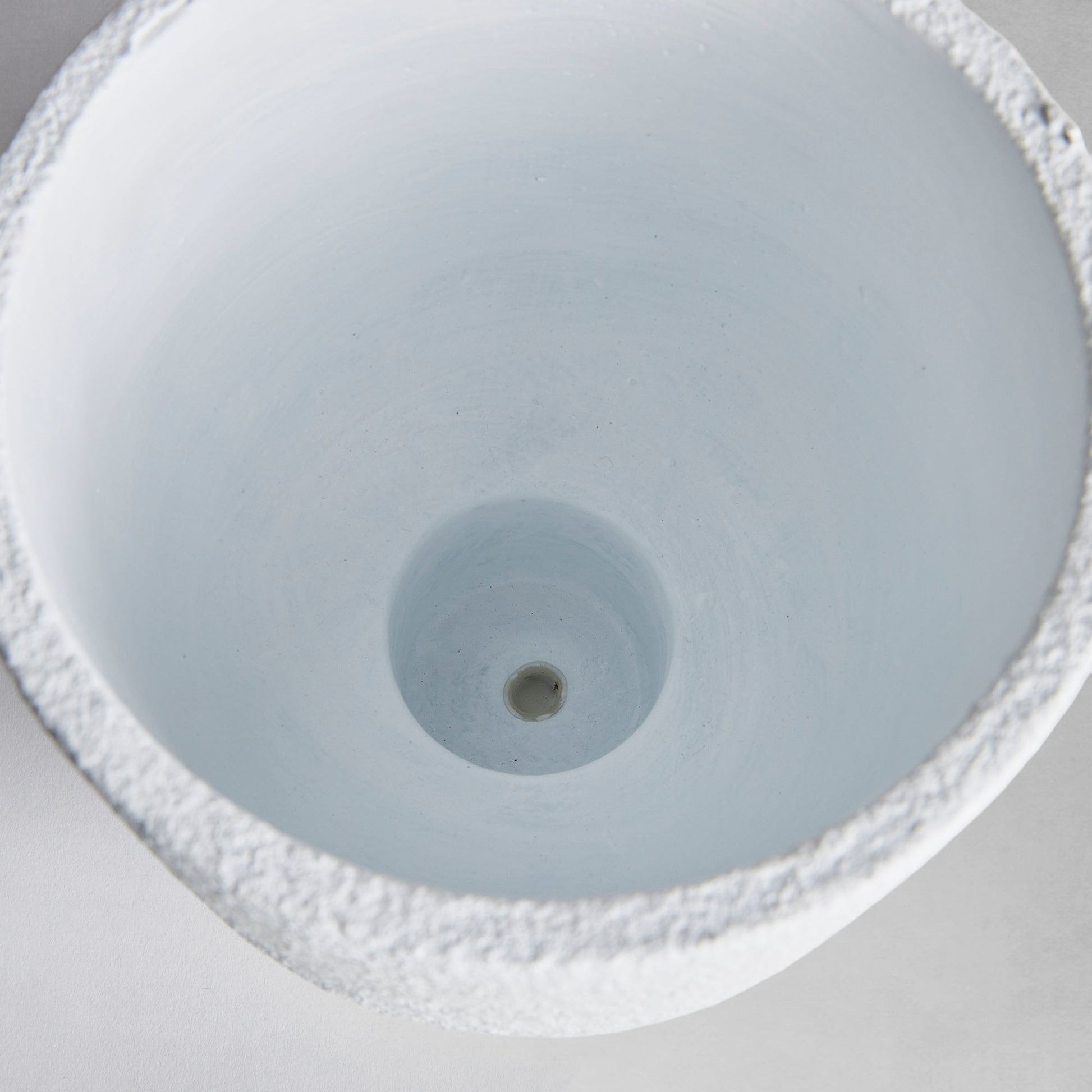 White concrete footed large urn - stylish home accent (Image3).