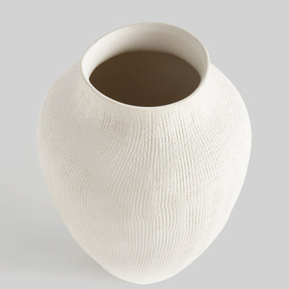 White crosshatch small vase - stylish home accent (Image3).