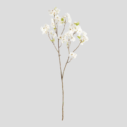 White faux cherry blossom branches (set of 2) - stylish home accent (Image1).