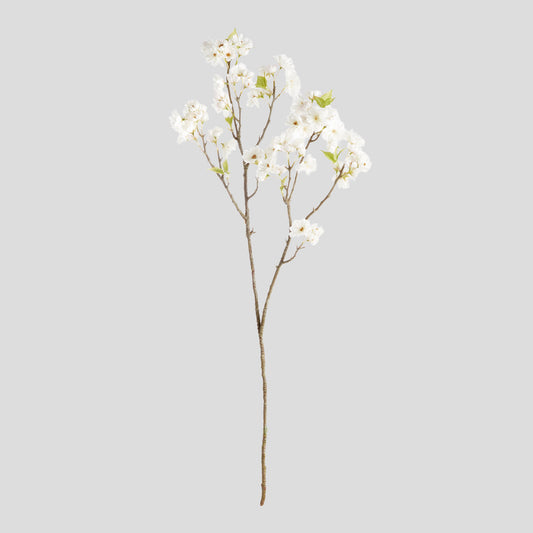 White faux cherry blossom branches (set of 2) - stylish home accent (Image1).