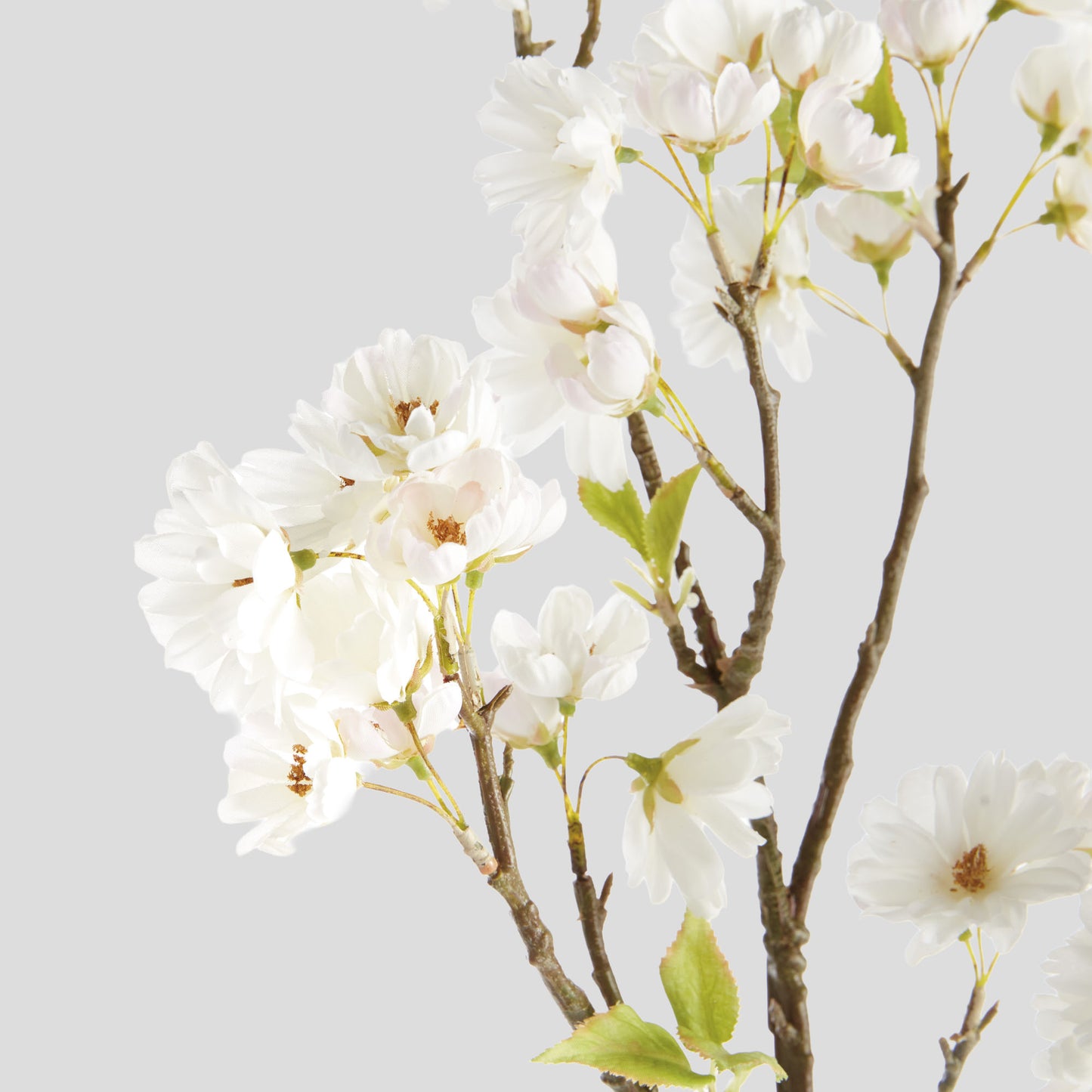 White faux cherry blossom branches (set of 2) - stylish home accent (Image3).