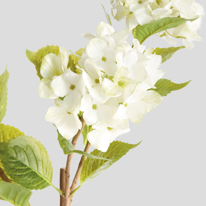 White faux hydrangea branches (set of 2) - stylish home accent (Image2).