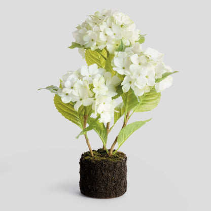 White faux hydrangea drop-in - stylish home accent (Image1).