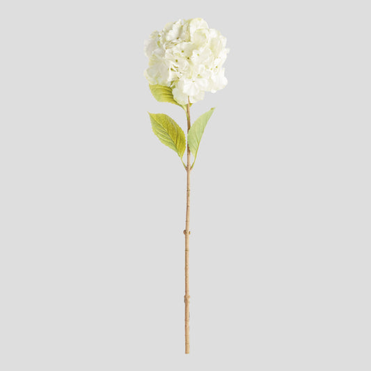 White faux hydrangea stems (set of 4) - stylish home accent (Image1).