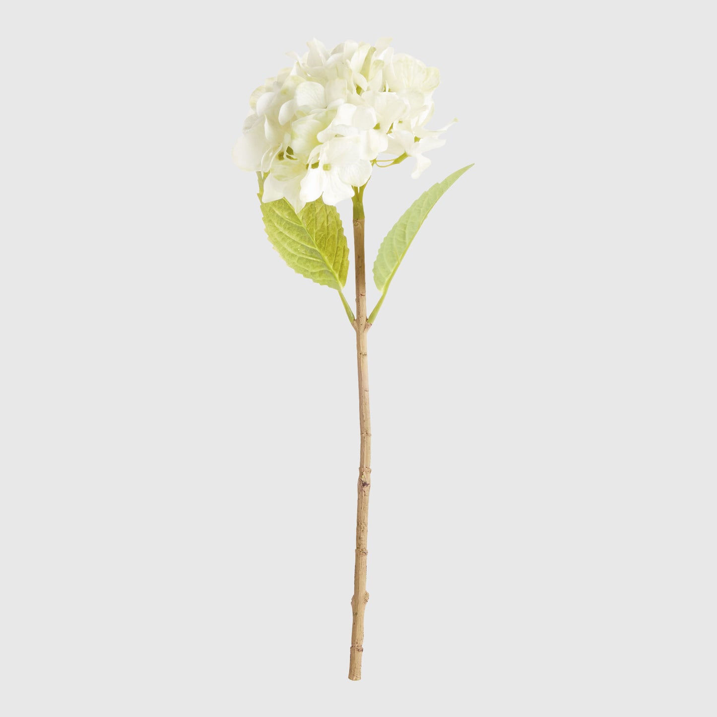 White faux hydrangea stems (set of 6) - stylish home accent (Image1).