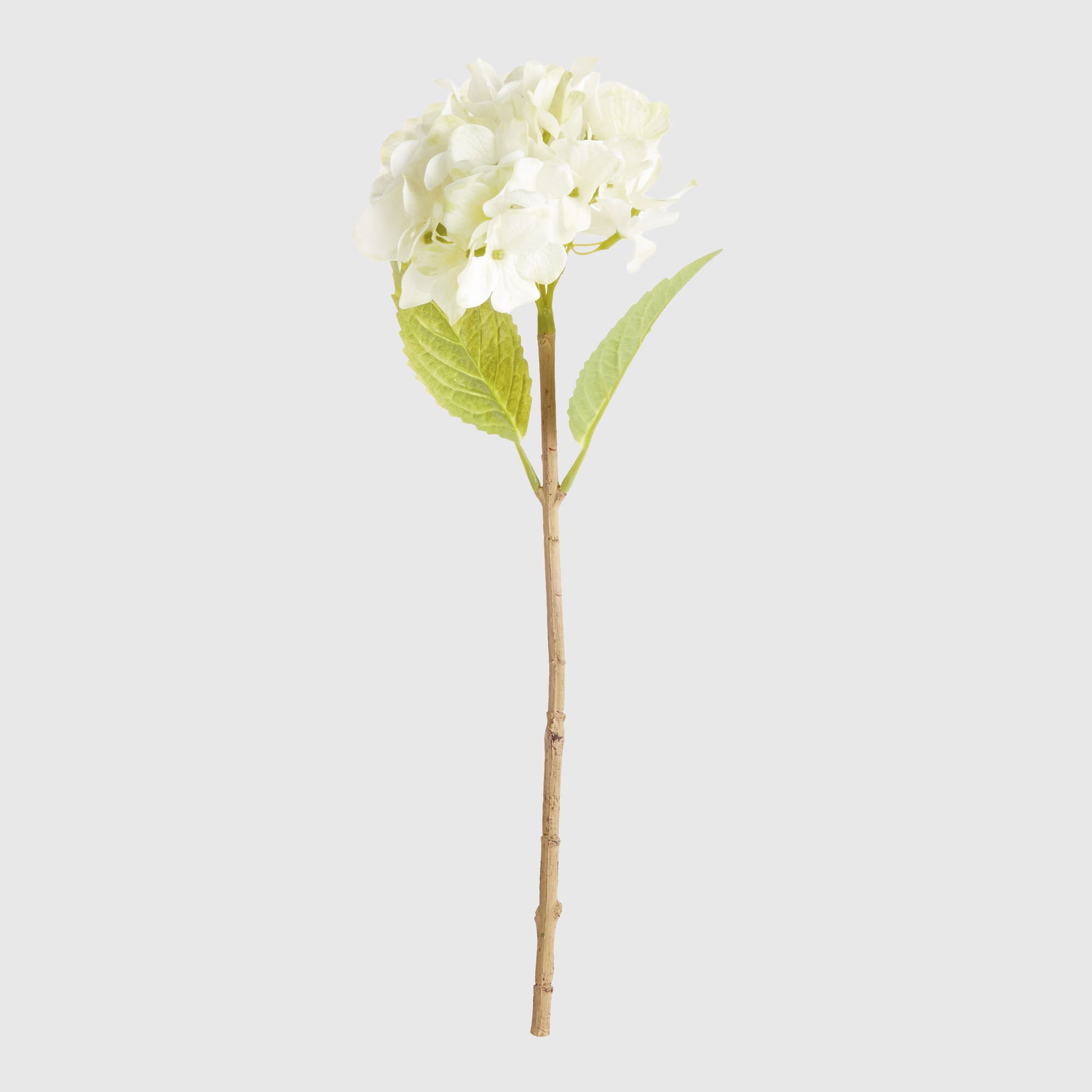 White faux hydrangea stems (set of 6) - stylish home accent (Image1).