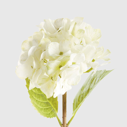 White faux hydrangea stems (set of 6) - stylish home accent (Image3).