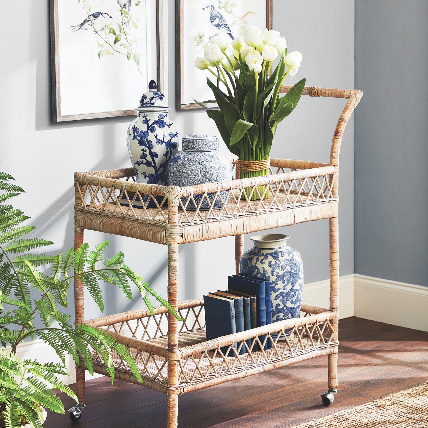 White peony tulip faux bundle 24 inch - stylish home accent (Image5).