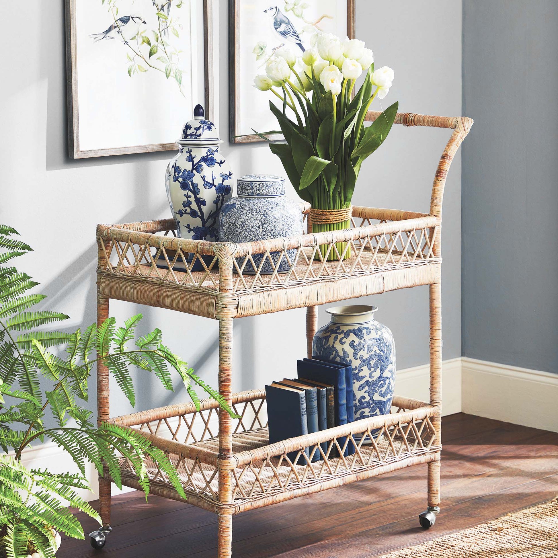 White peony tulip faux bundle 24 inch - stylish home accent (Image5).