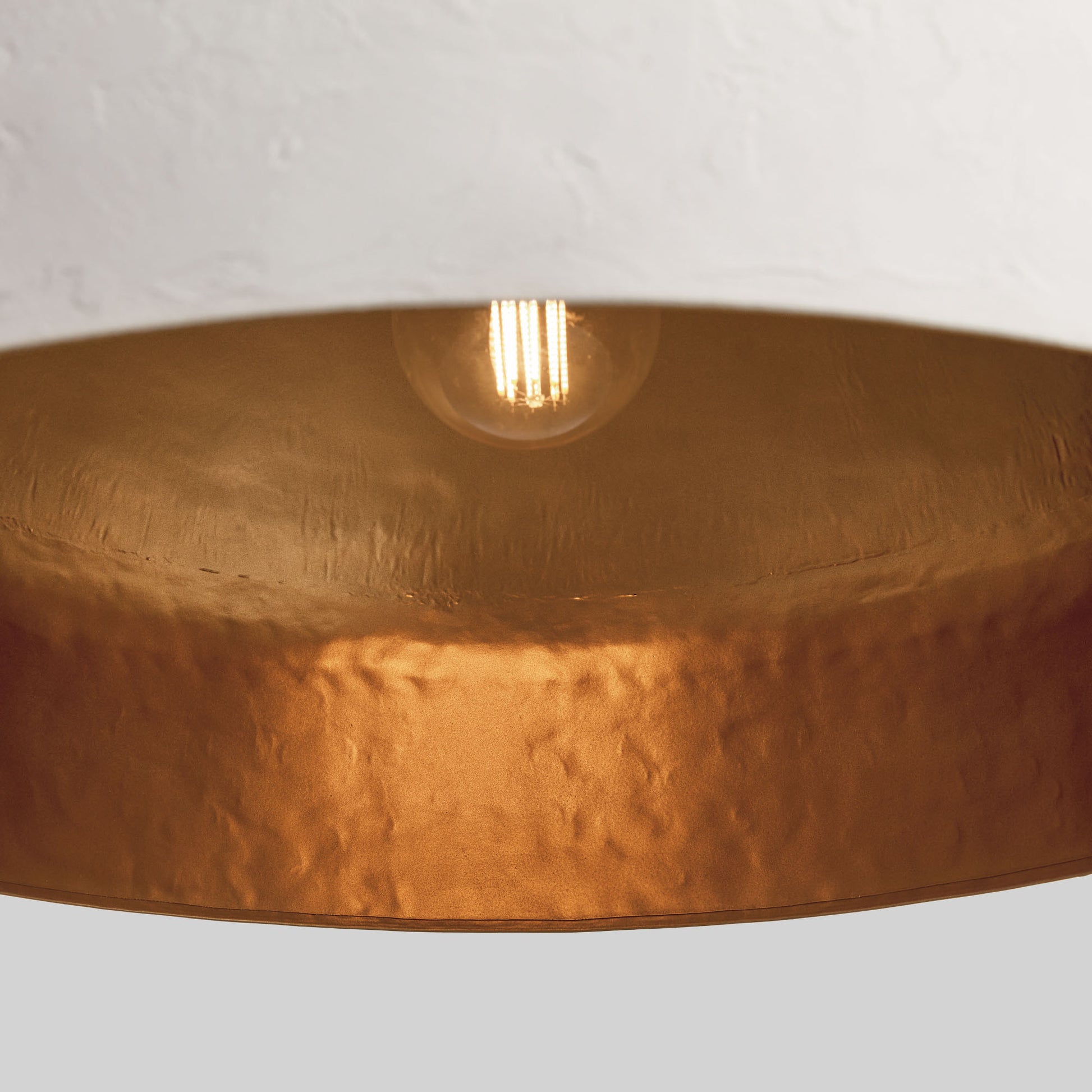 White textured dome large pendant 24 inch - stylish home accent (Image3).