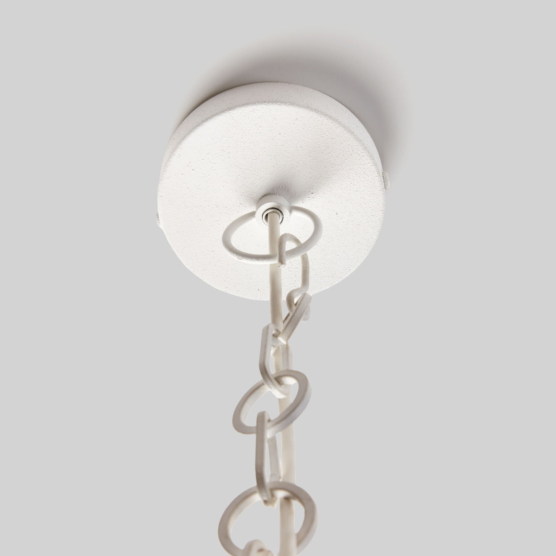 White textured dome medium pendant 18 inch - stylish home accent (Image2).