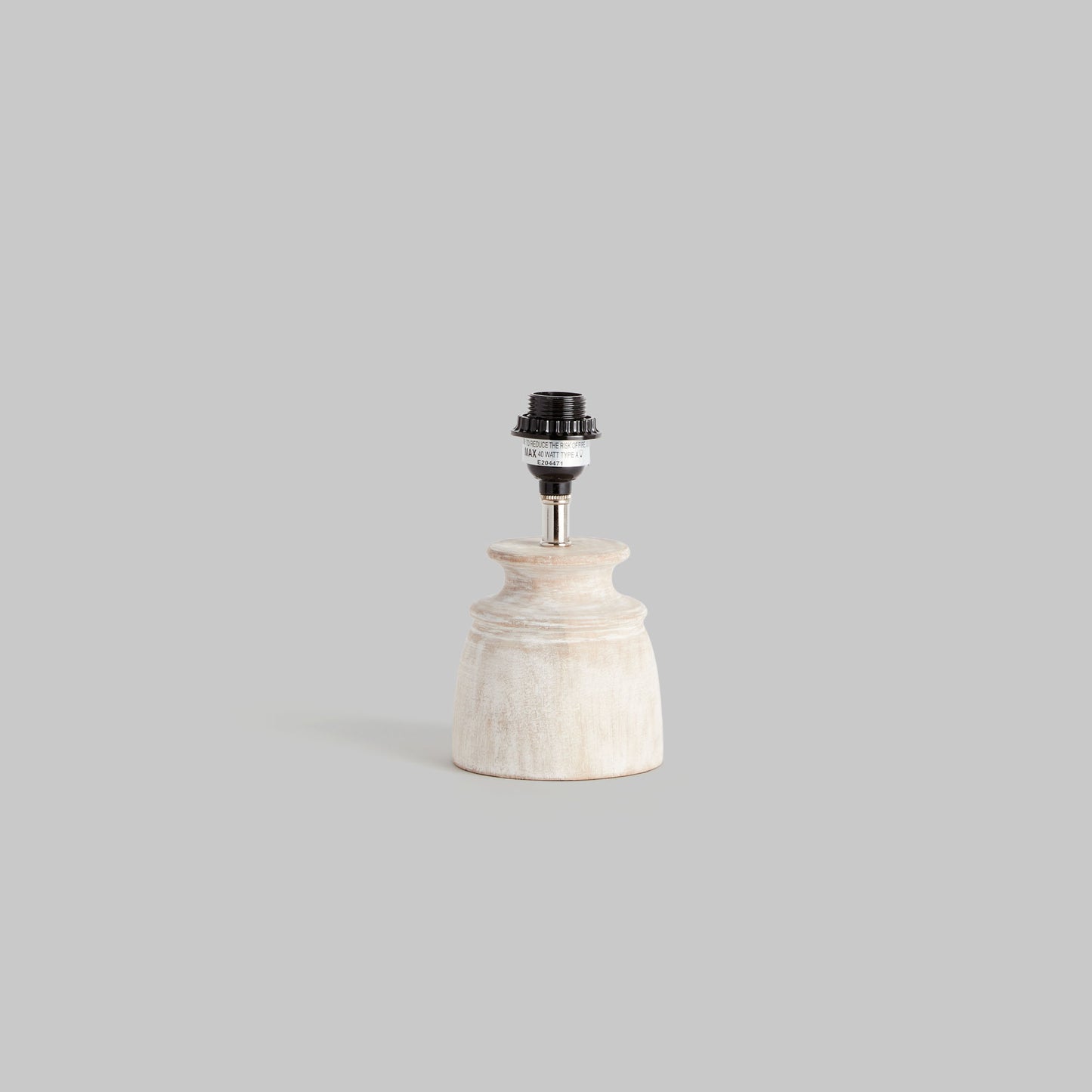 Whitewash mango wood table lamp - stylish home accent (Image4).
